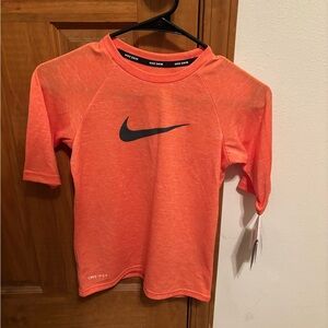 Nike Orange Heather Swim Tee UPF40 - NWT